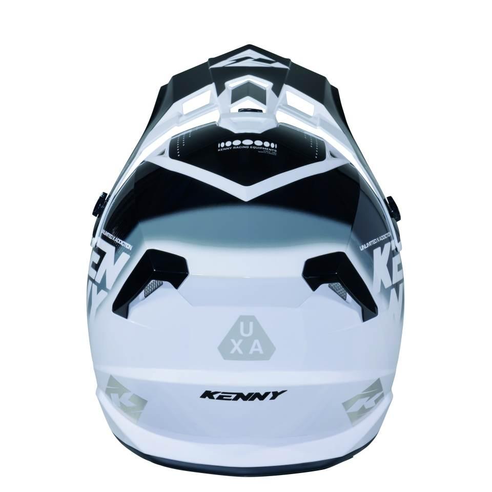 Kenny Racing Kask Cross/Enduro Track Graphic Focus Black Kolor Czarny/Biały - zdjęcie 3
