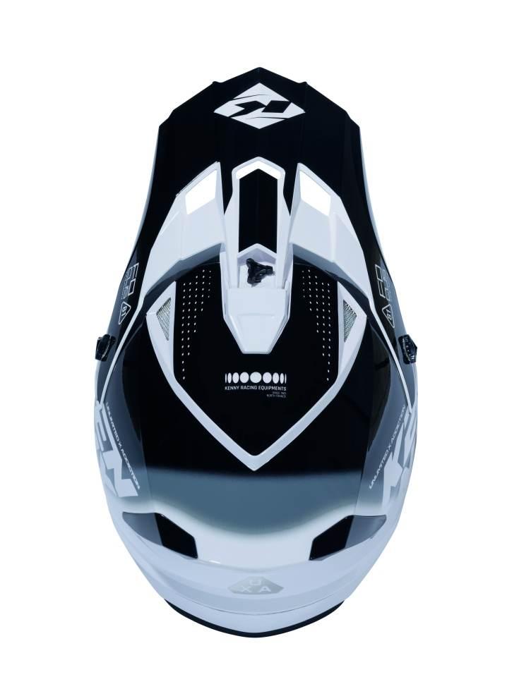 Kenny Racing Kask Cross/Enduro Track Graphic Focus Black Kolor Czarny/Biały - zdjęcie 4