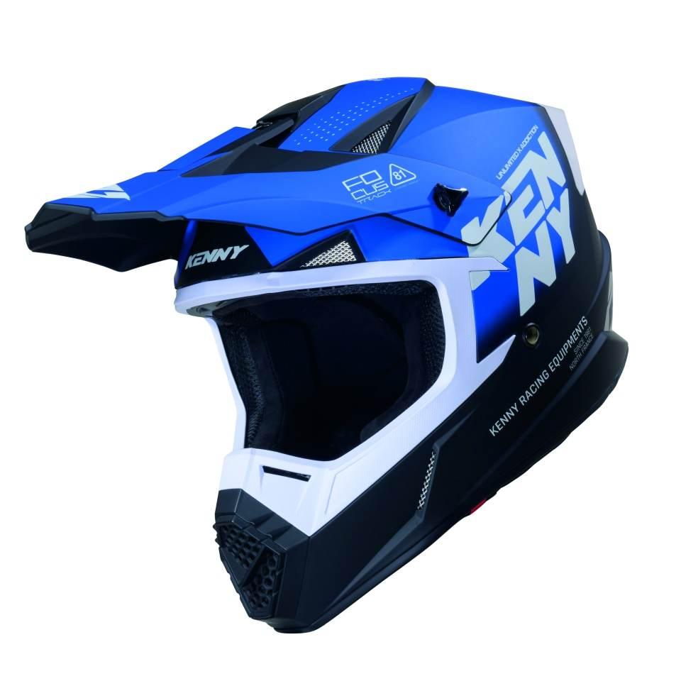 Kenny Racing Kask Cross/Enduro Track Graphic Focus Blue Kolor Niebieski Roz - zdjęcie 2