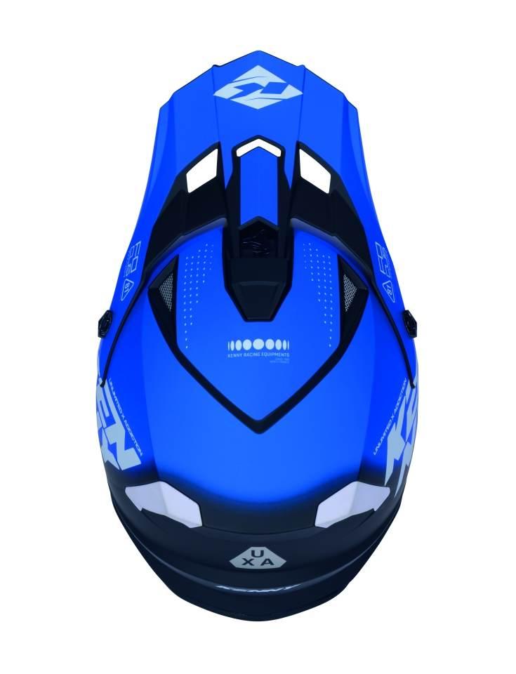 Kenny Racing Kask Cross/Enduro Track Graphic Focus Blue Kolor Niebieski Roz - zdjęcie 4