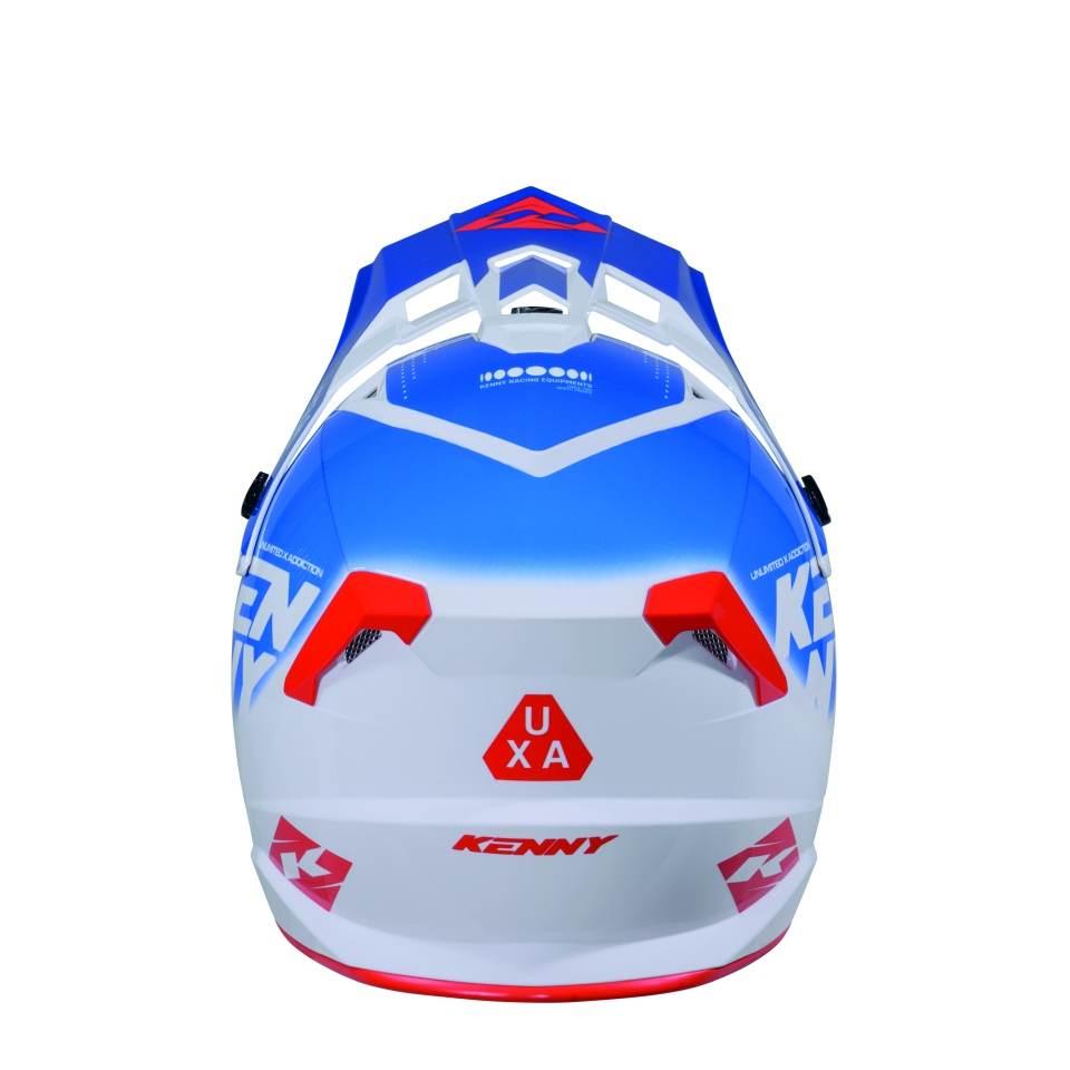 Kenny Racing Kask Cross/Enduro Track Graphic Focus Patriot Kolor Biały/Nieb - zdjęcie 3