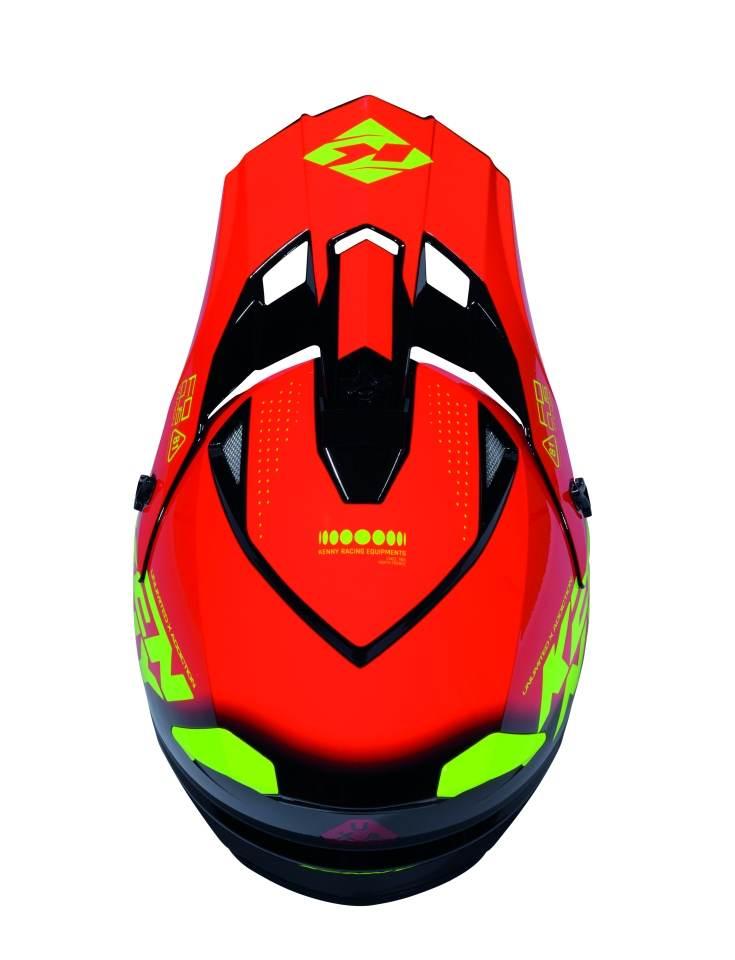 Kenny Racing Kask Cross/Enduro Track Graphic Focus Red Kolor Czerwony/Czarn - zdjęcie 4
