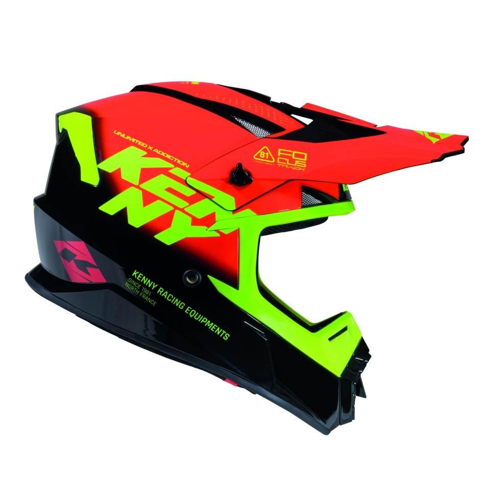 Kenny Racing Kask Cross/Enduro Track Graphic Focus Red Kolor Czerwony/Czarn