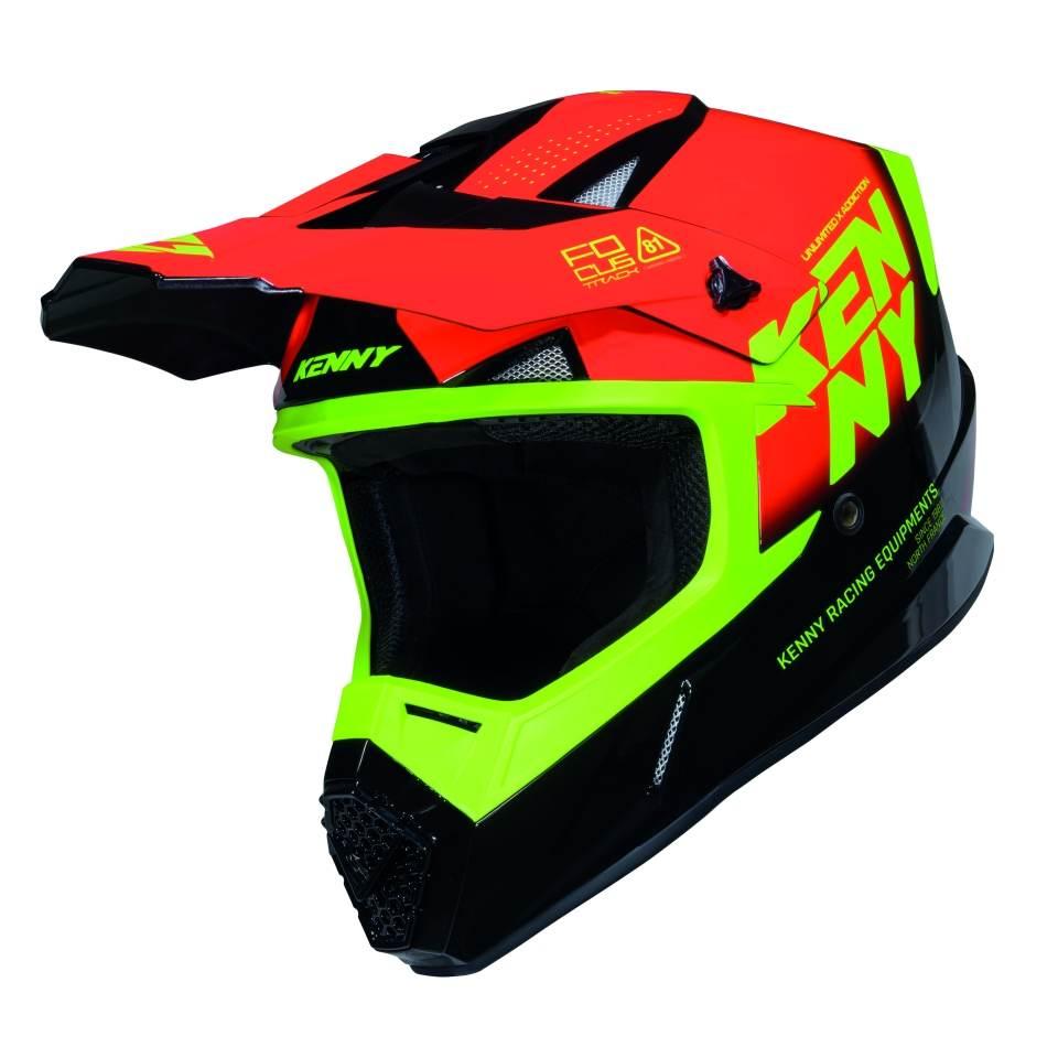Kenny Racing Kask Cross/Enduro Track Graphic Focus Red Kolor Czerwony/Czarn - zdjęcie 2