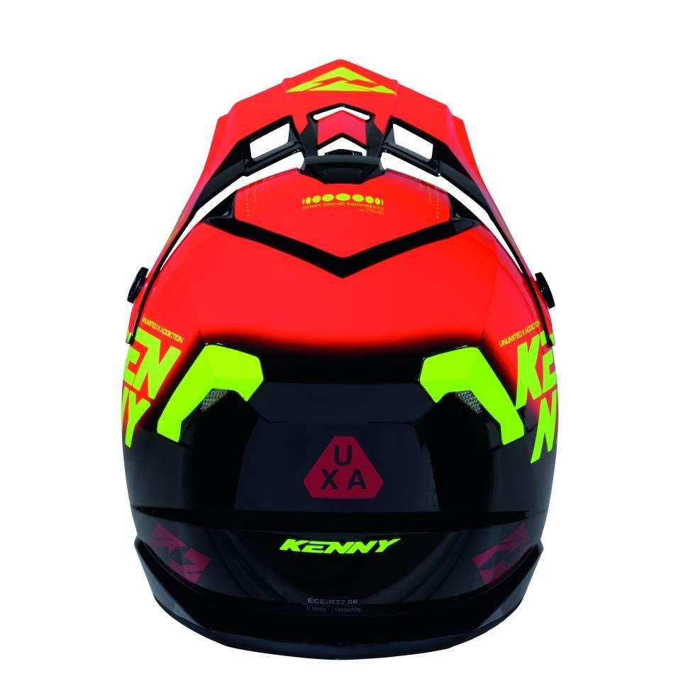 Kenny Racing Kask Cross/Enduro Track Graphic Focus Red Kolor Czerwony/Czarn - zdjęcie 3