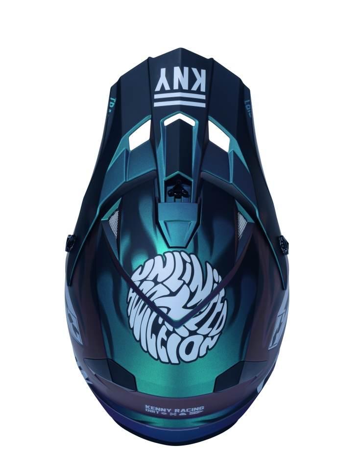 Kenny Racing Kask Cross/Enduro Track Kid/Junior/Dziecięcy Graphic + Dirt Ro - zdjęcie 4