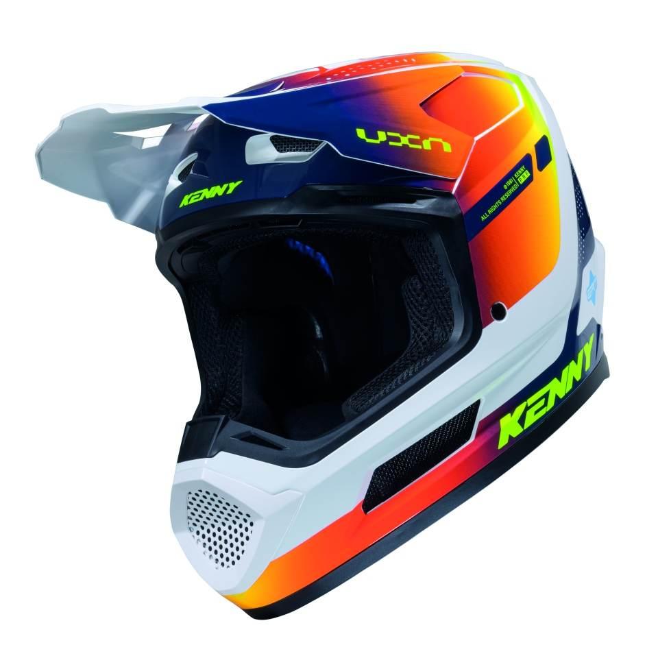 Kenny Racing Kask Cross/Enduro Performance Ert Graphic Navy Orange Racing S - zdjęcie 2