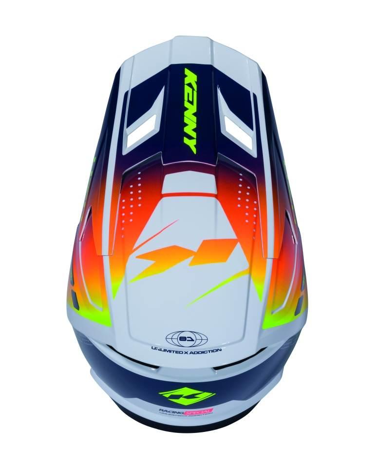 Kenny Racing Kask Cross/Enduro Performance Ert Graphic Navy Orange Racing S - zdjęcie 4
