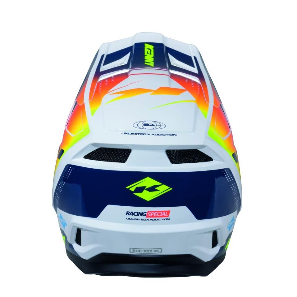 Kenny Racing Kask Cross/Enduro Performance Ert Graphic Navy Orange Racing S - zdjęcie 3