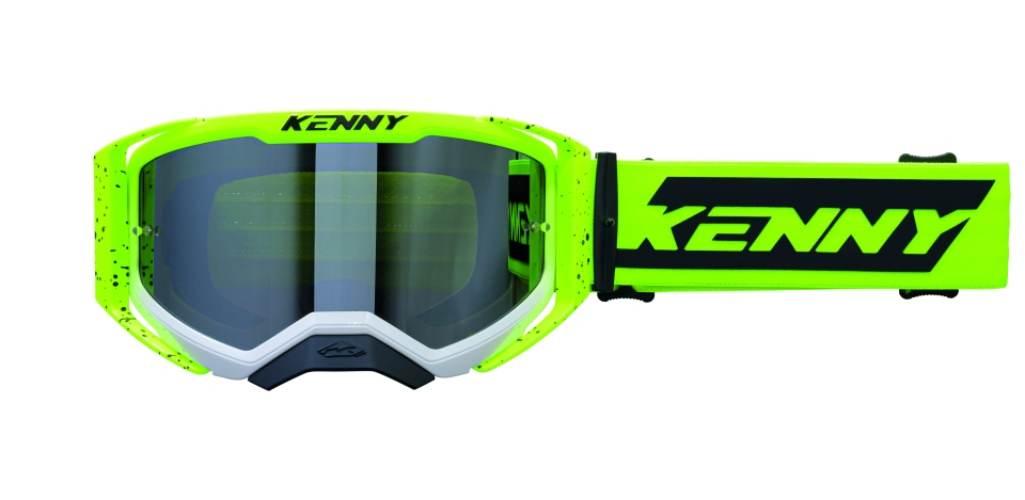 Kenny Racing Gogle Performance Evo 2 Yellow White Splash Clear Lens- Szybka