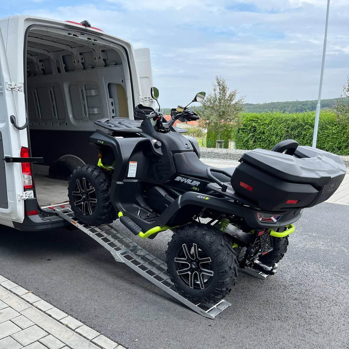 Biketec Zestaw 2 Szt.uniwersalna Rampa Najazdowa Aluminiowa Kratownicowa Mo - zdjęcie 2