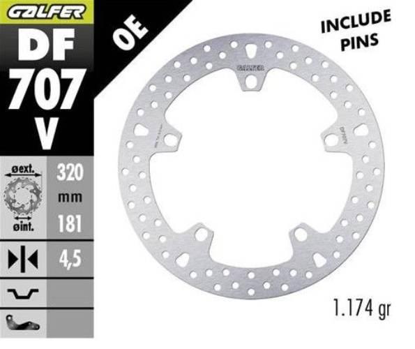 Galfer Tarcza Hamulcowa Przód Bmw F 800R/S/St/Gt '09-; F 900Xr '20-; R 850R