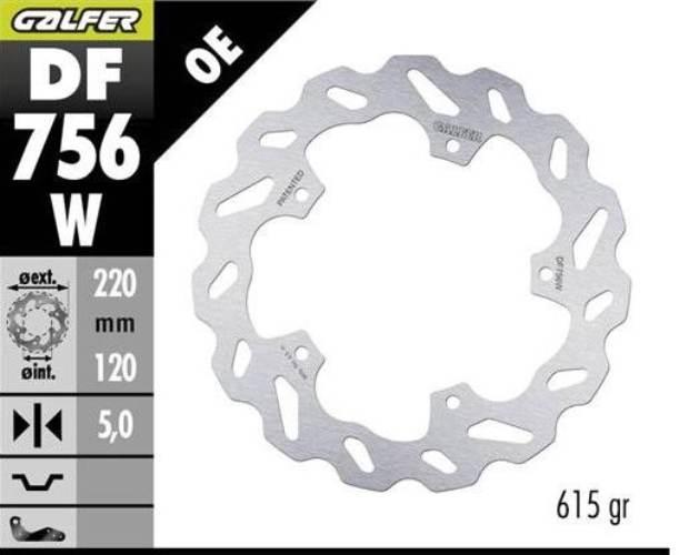 Galfer Tarcza Hamulcowa Tył Bmw Hp 4 '12-; M 1000R '21-; S 1000 R '14-'23;