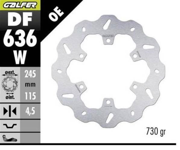 Galfer Tarcza Hamulcowa Tył Ducati 350/400/600/620/750/800/851/888/ 900/907