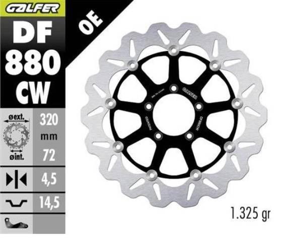 Galfer Tarcza Hamulcowa Przód Ducati 749/848/899/959/999 '03-; Monster 1100