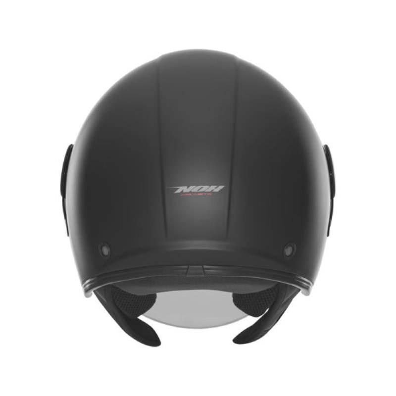 Nox Kask Otwarty Jet Z Blendą N182 Solid Kolor Czarny Mat Rozmiar S - zdjęcie 3