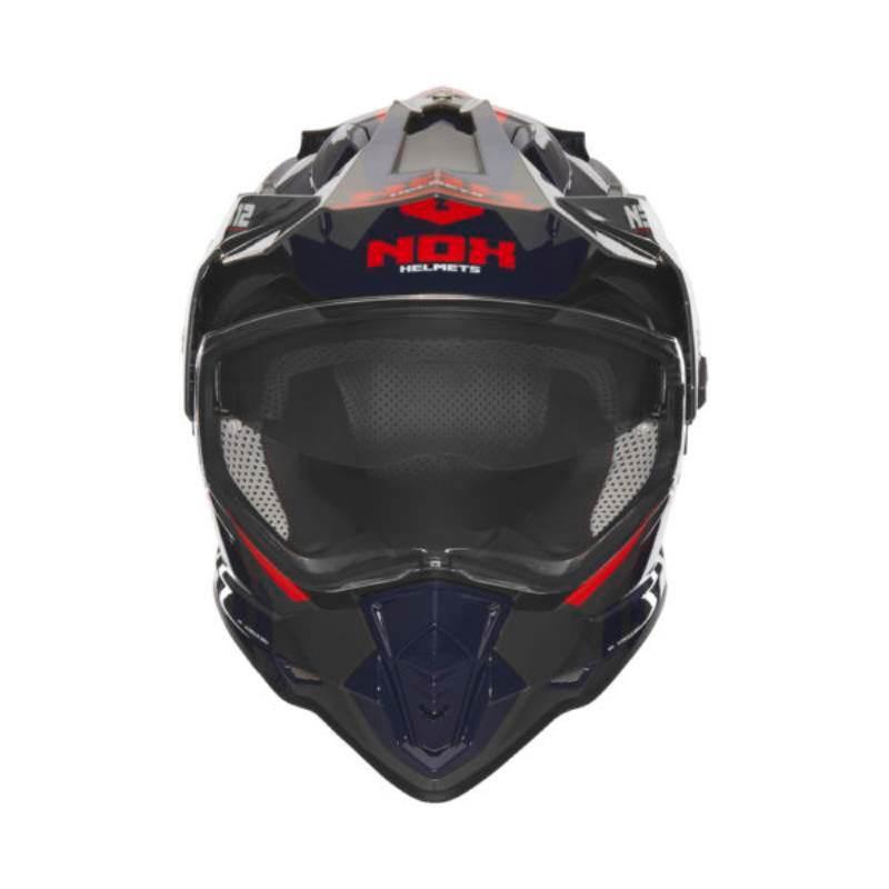 Nox Kask Offroad Trail Duosport Dual N312 Vapor Z Szybką I Blendą Kolor Nie - zdjęcie 2