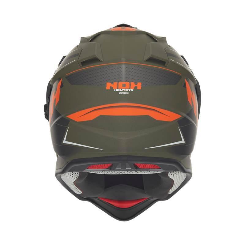 Nox Kask Offroad Trail Duosport Dual N312 Vapor Z Szybką I Blendą Kolor Pom - zdjęcie 3