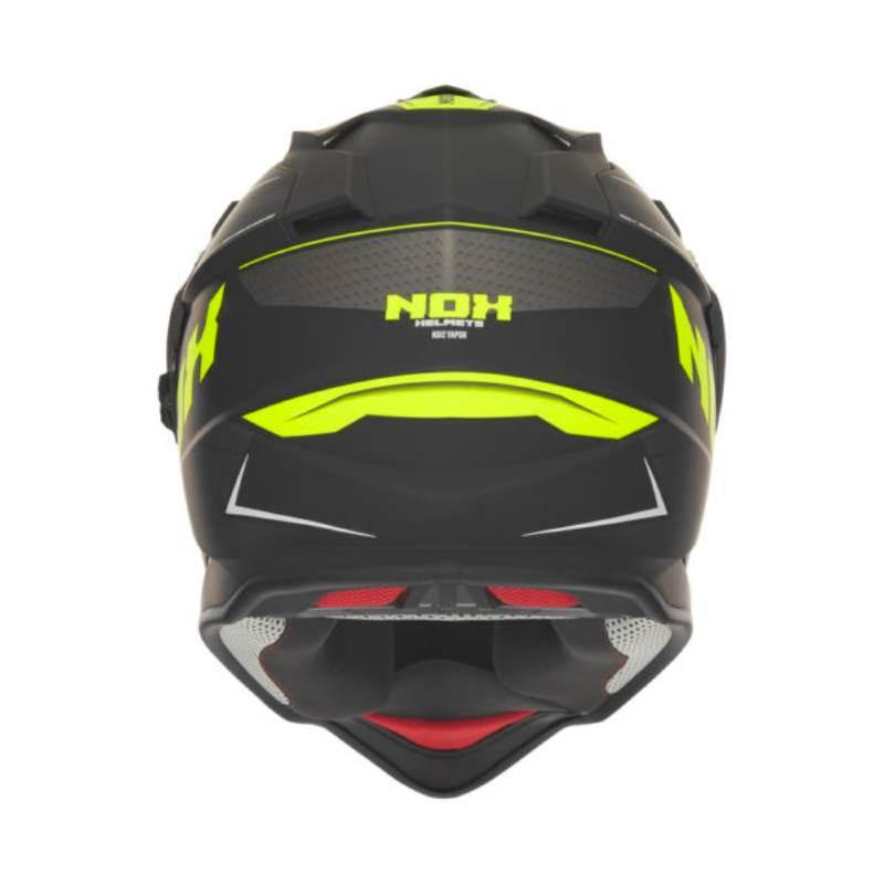 Nox Kask Offroad Trail Duosport Dual N312 Vapor Z Szybką I Blendą Kolor Cza - zdjęcie 3