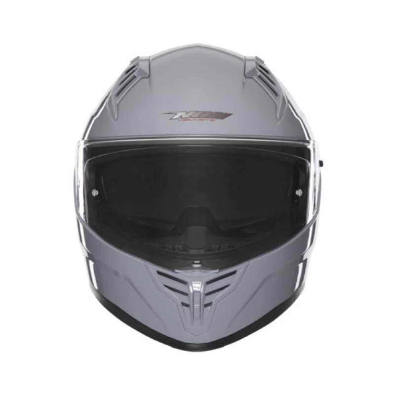 Nox Kask Integralny Full Face Z Blendą N401 Solid Kolor Szary Połysk Rozmia - zdjęcie 2