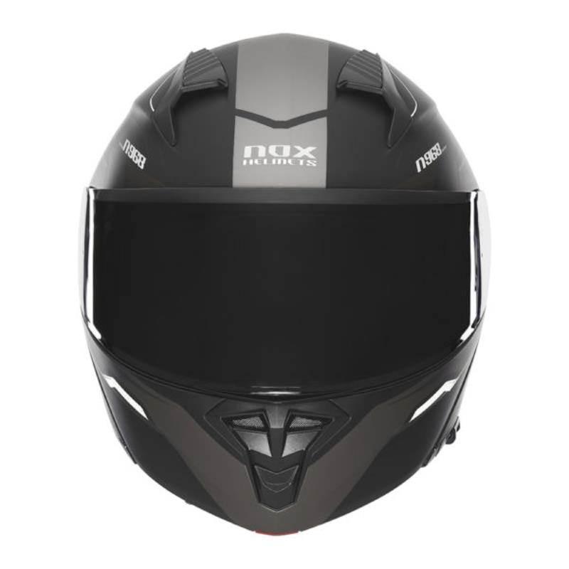 Nox Kask Szczękowy Flip-Up Z Blendą N968 Ultra Kolor Czarny/Biały Mat Rozmi - zdjęcie 3