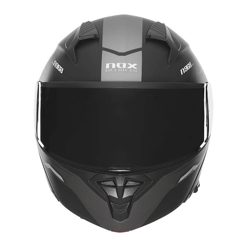 Nox Kask Szczękowy Flip-Up Z Blendą N968 Ultra Kolor Czarny/Tytanowy Mat Ro - zdjęcie 3