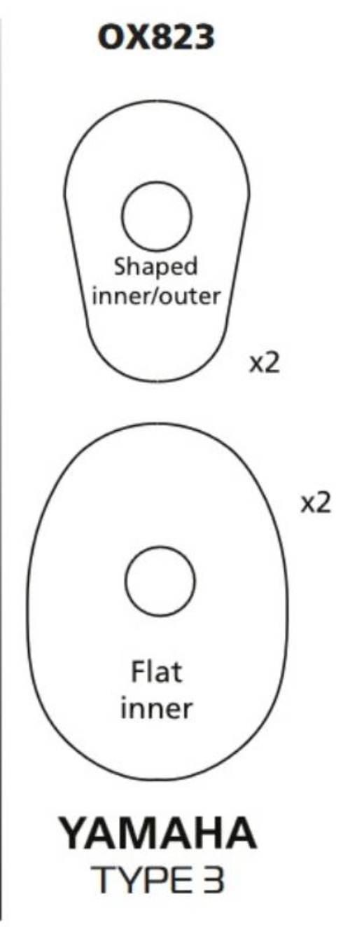 Oxford Oxford Mocowanie Zaślepka Kierunkowskazu Kierunkowskazów Yamaha Typ3 - zdjęcie 2