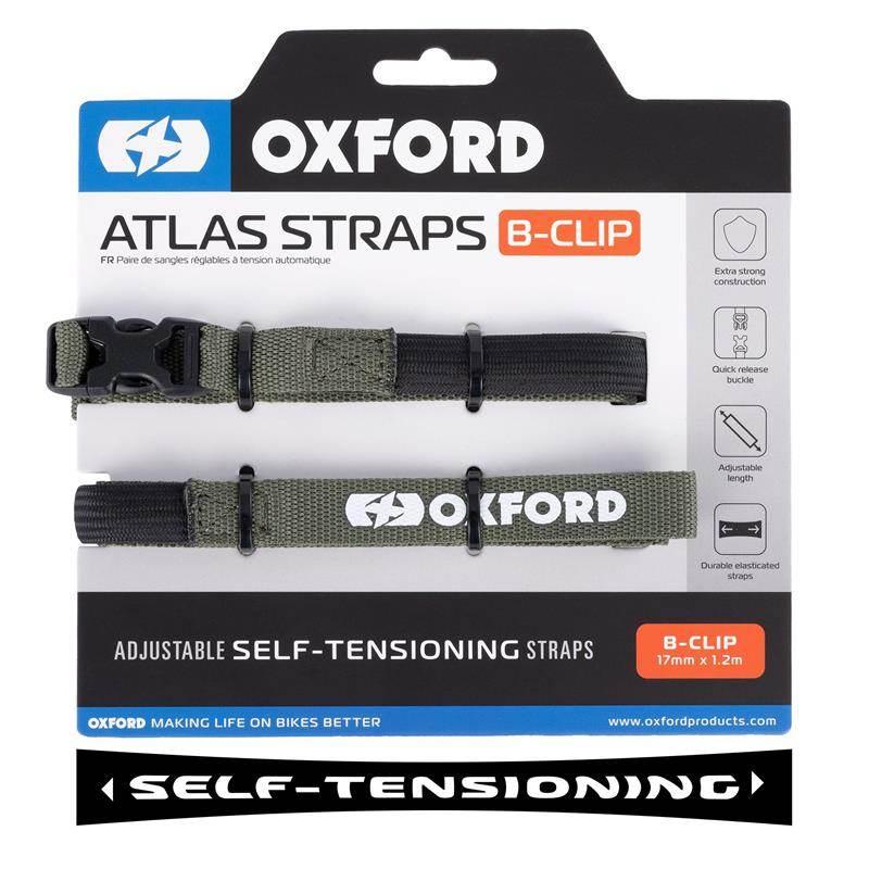 Oxford Pasy Transportowe Atlas B-Clip 17Mm X 1.2M 2 Sztuki W Zestawie Kolor