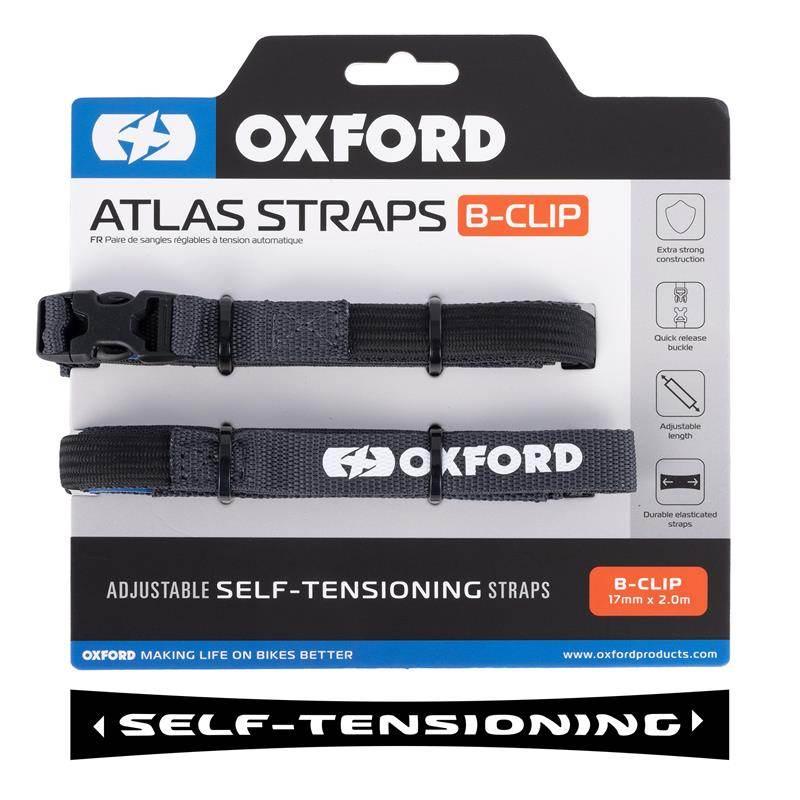 Oxford Pasy Transportowe Atlas B-Clip 17Mm X 2M 2 Sztuki W Zestawie Kolor S