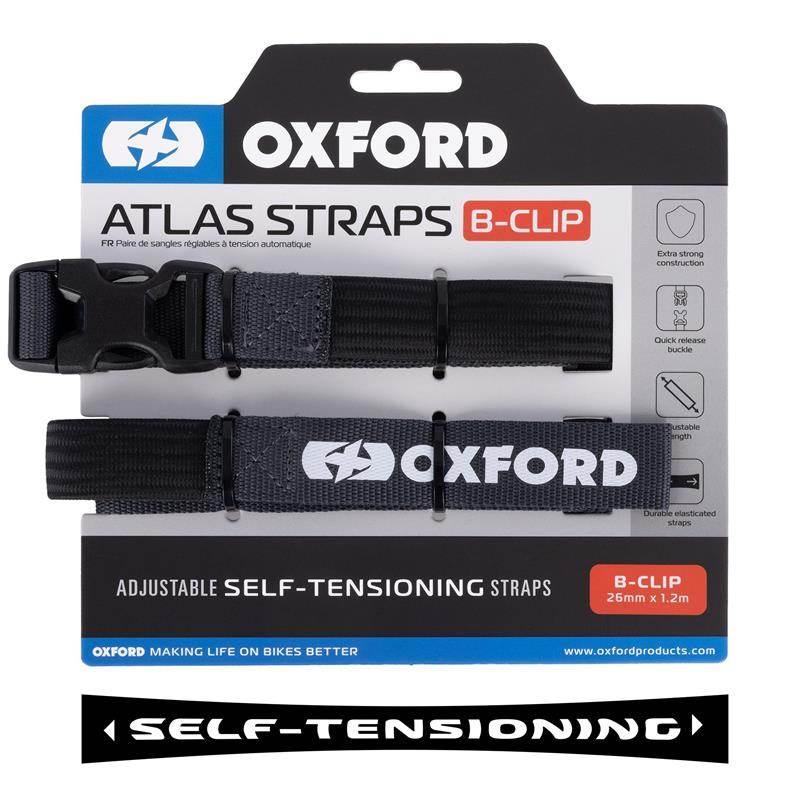 Oxford Pasy Transportowe Atlas B-Clip 26Mm X 1.2M 2 Sztuki W Zestawie Kolor