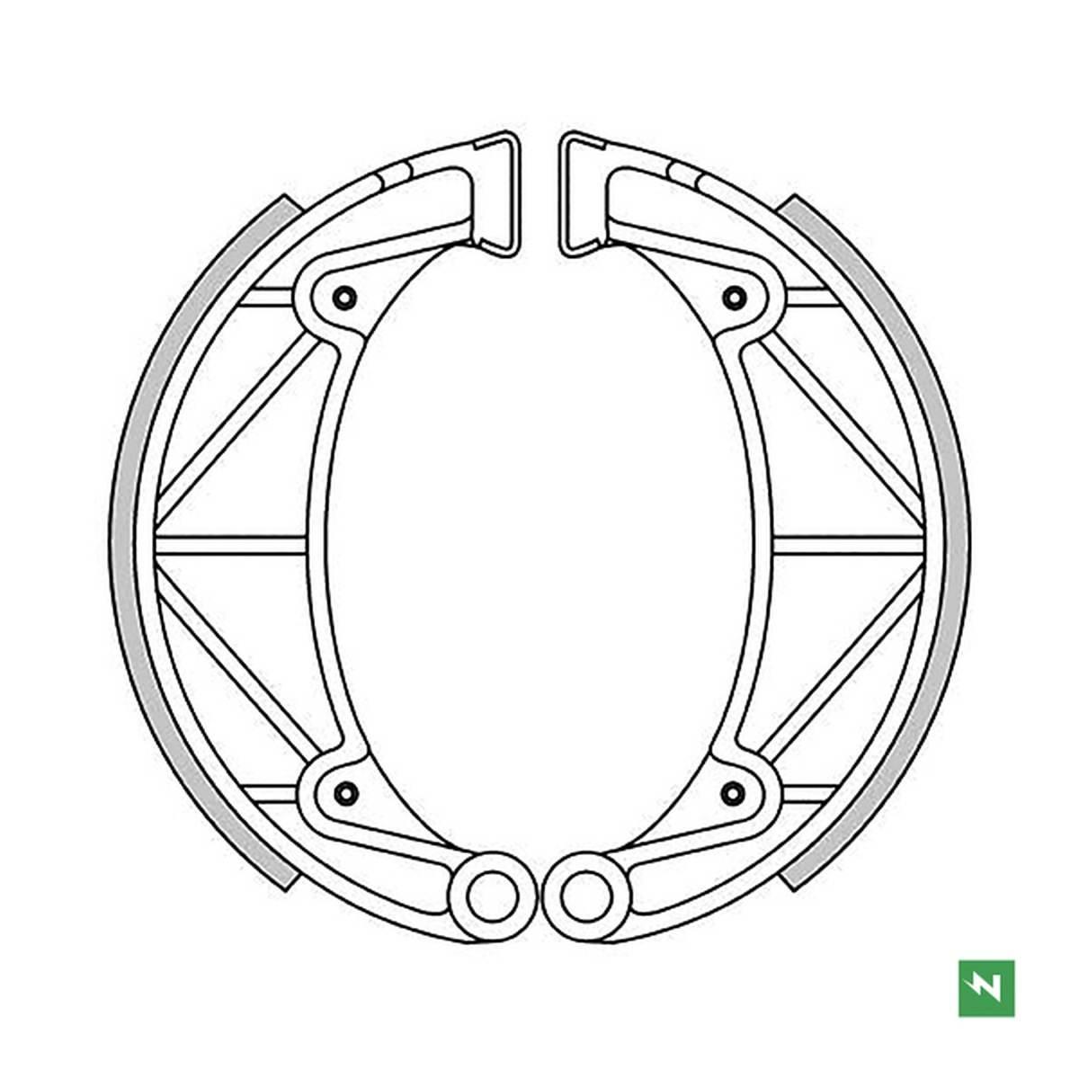 Newfren Szczęki Hamulcowe Yamaha Sr 250 '87-'94 150X25Mm