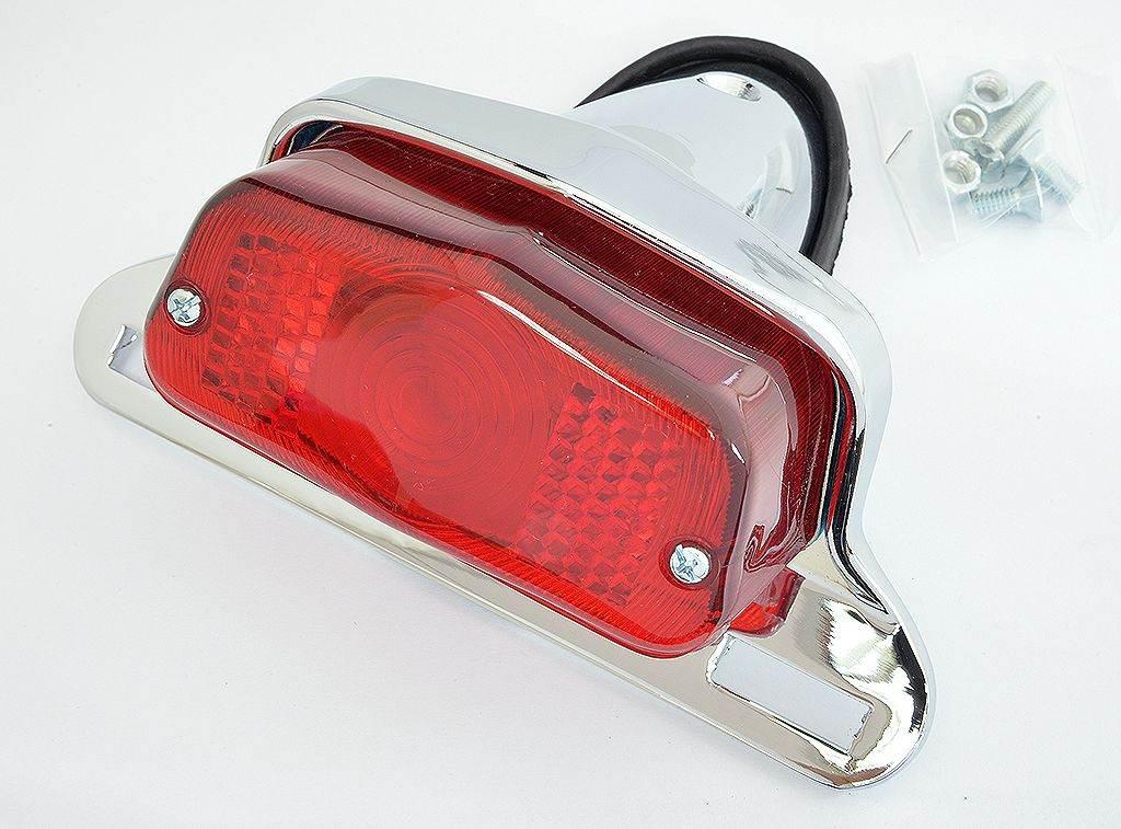 Emgo 2025/02 Lampa Tylna Do Klasyków Z Chromowanym Z Mocowaniem Tablicy Rej