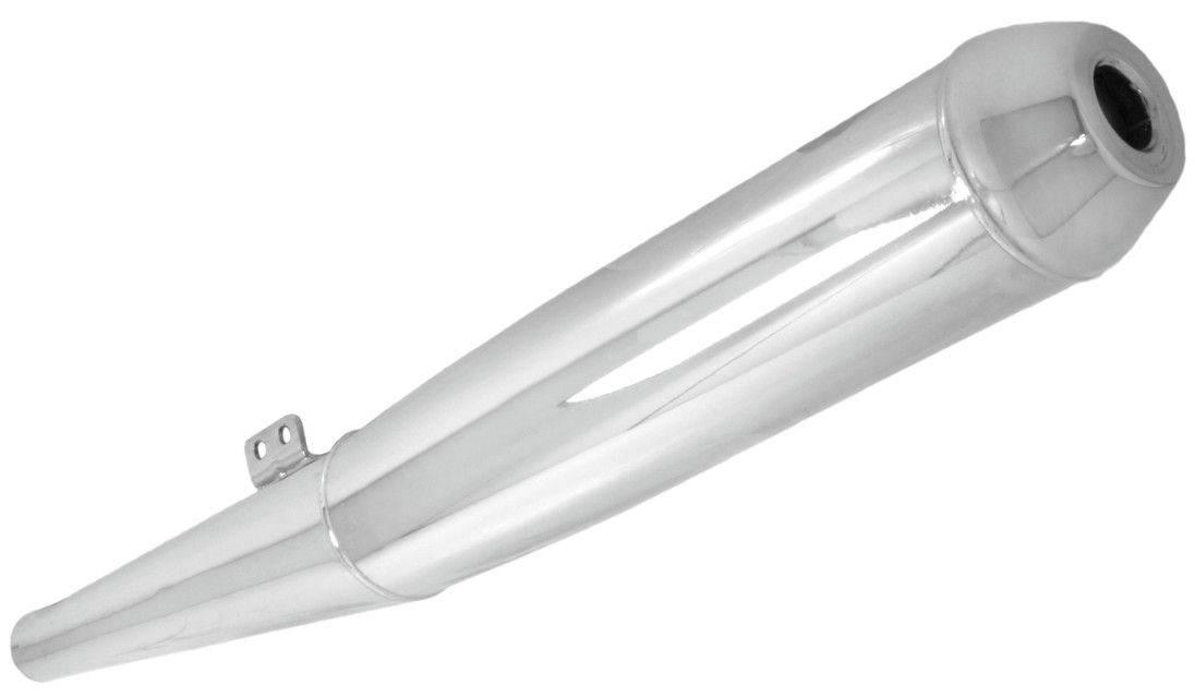 Emgo 2025/02 Końcówka Wydechu Tłumik Chromowany Bmw '70-'83 Lewy Replika Or