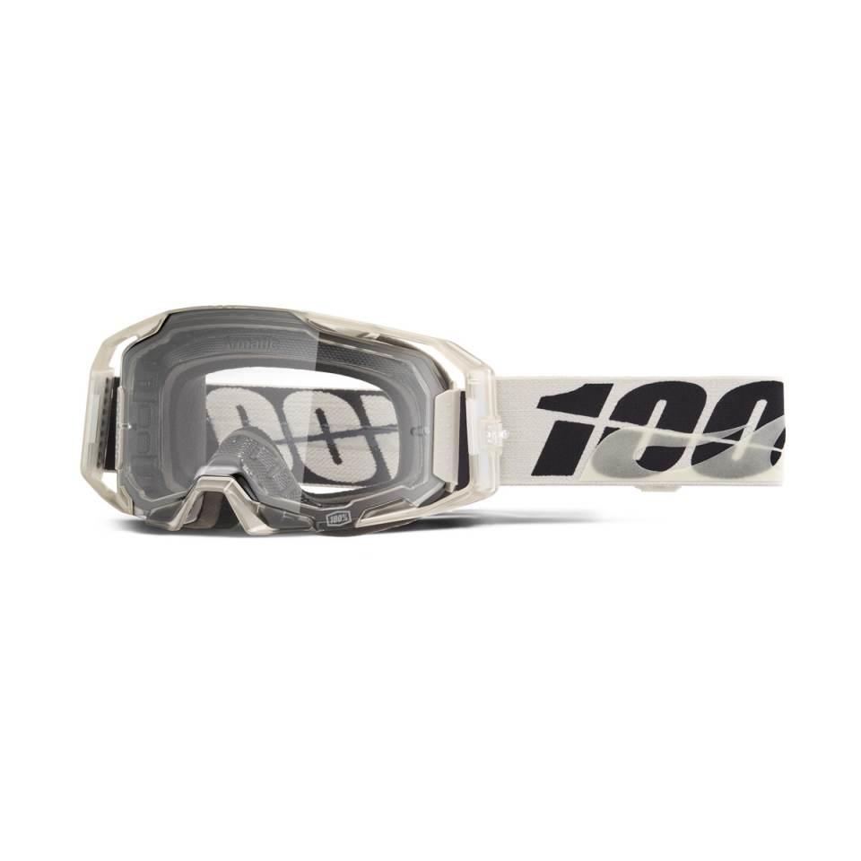 100 Procent Gogle Armatic Pitch - Clear Lens - Kolor Szary/Czarny Szyba Prz