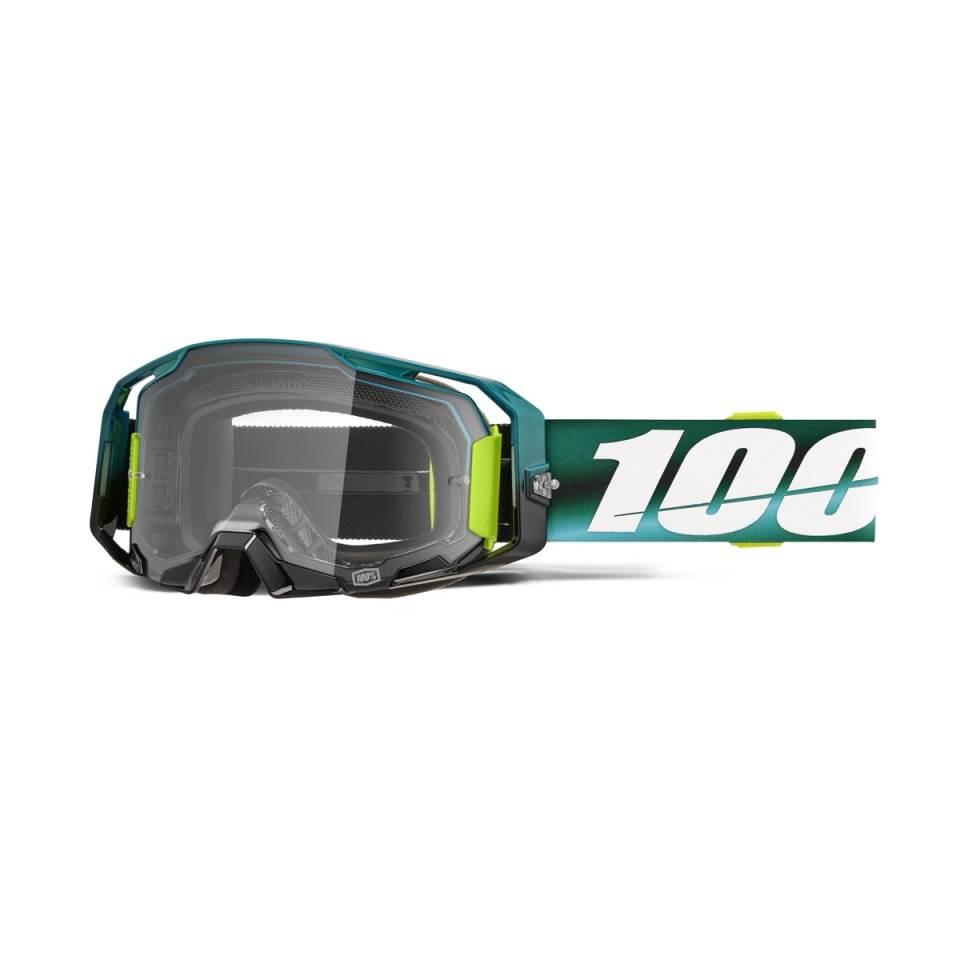 100 Procent Gogle Armatic Polarity - Clear Lens - Kolor Zielony/Biały Szyba