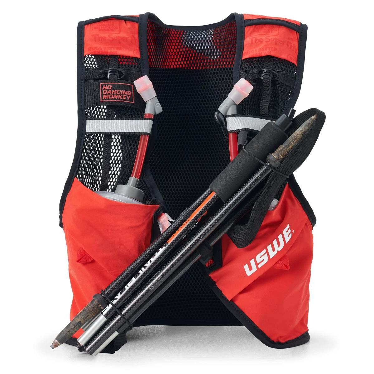 Uswe Kamizelka Do Biegania Pace 8L Rozmiar Xl Czerwono Czarna - zdjęcie 4