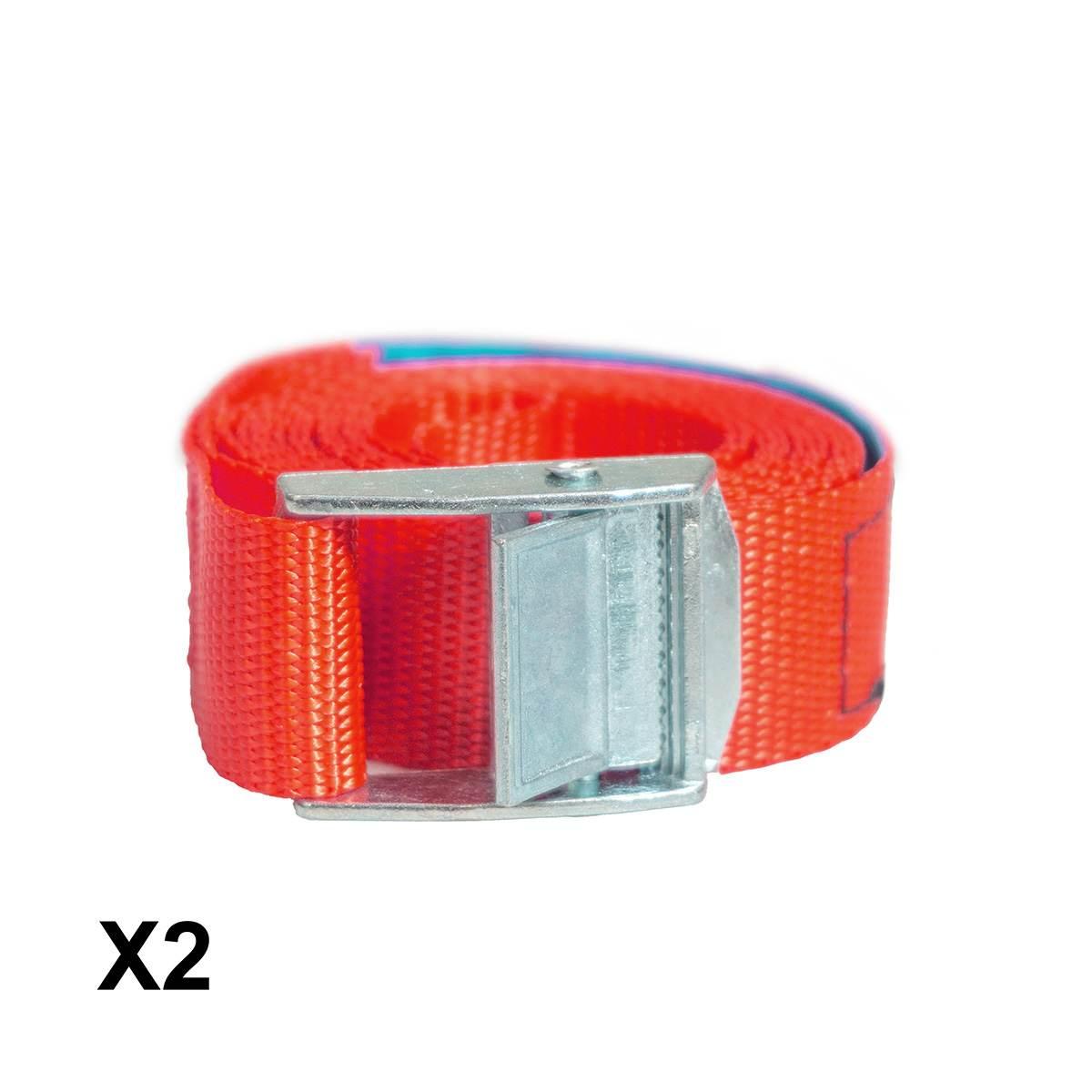 Biketec Komplet 2 Pasów Transportowych 25Mm X 2M Obciążenie Do 250Kg, 2 Pas