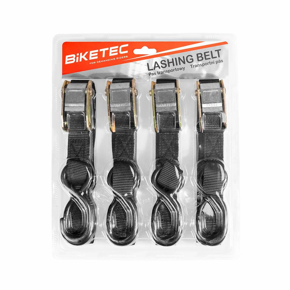 Biketec Komplet 4 Pasów Transportowe 25Mm X 2M Obciążenie Do 200Kg, 4 Pasy - zdjęcie 2