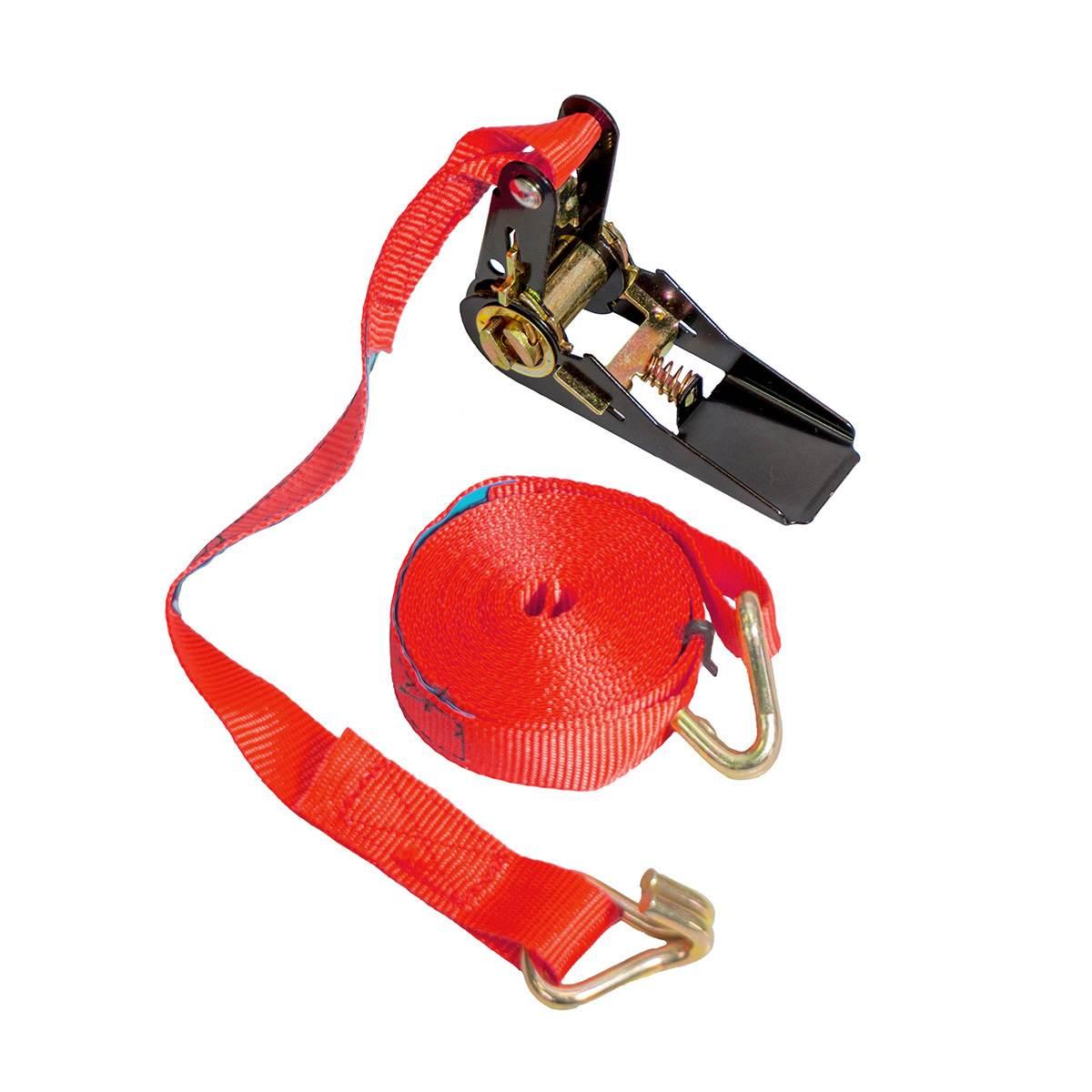 Biketec Pas Transportowy 25Mm X 5M Obciążenie Do 500Kg, 1 Pas, Kolor Czerwo