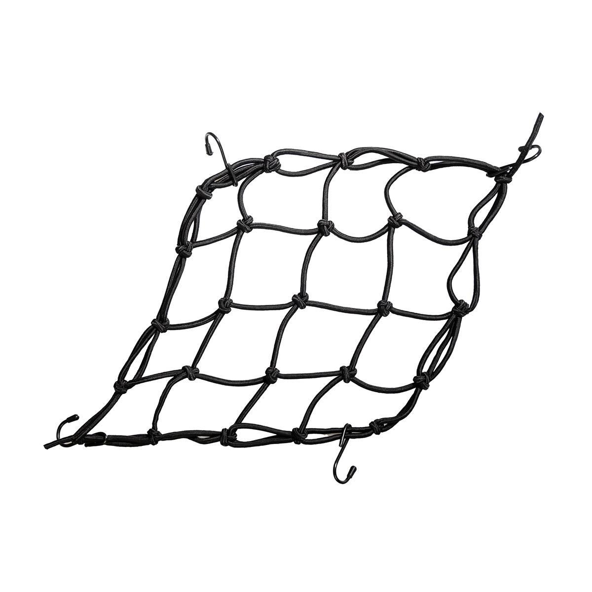 Biketec Siatka Bagażowa Pająk 4Mm X 40 Cm X 30 Cm, 4 Haki, Kolor Czarny