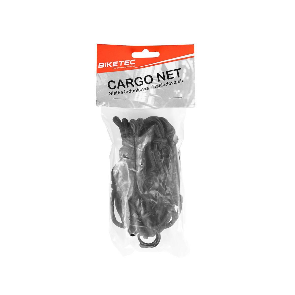Biketec Siatka Bagażowa Pająk 4Mm X 40 Cm X 30 Cm, 4 Haki, Kolor Czarny - zdjęcie 2