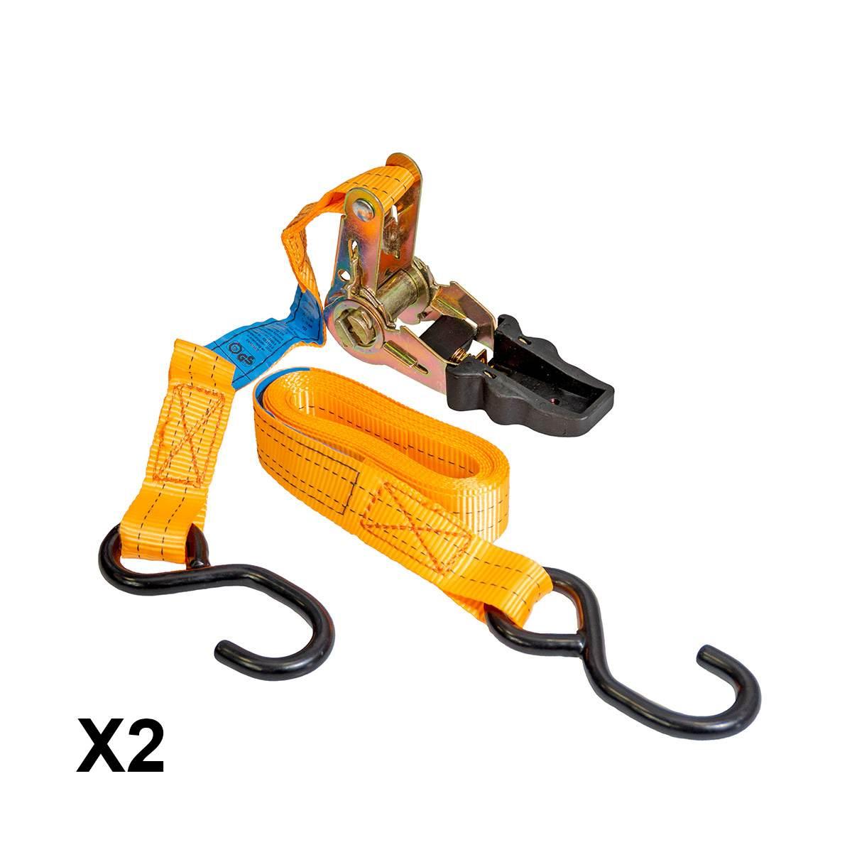 Biketec 2 Pasy Transportowe 25Mm X 3M Obciążenie Do 350Kg, 2 Pasy, Kolor Po