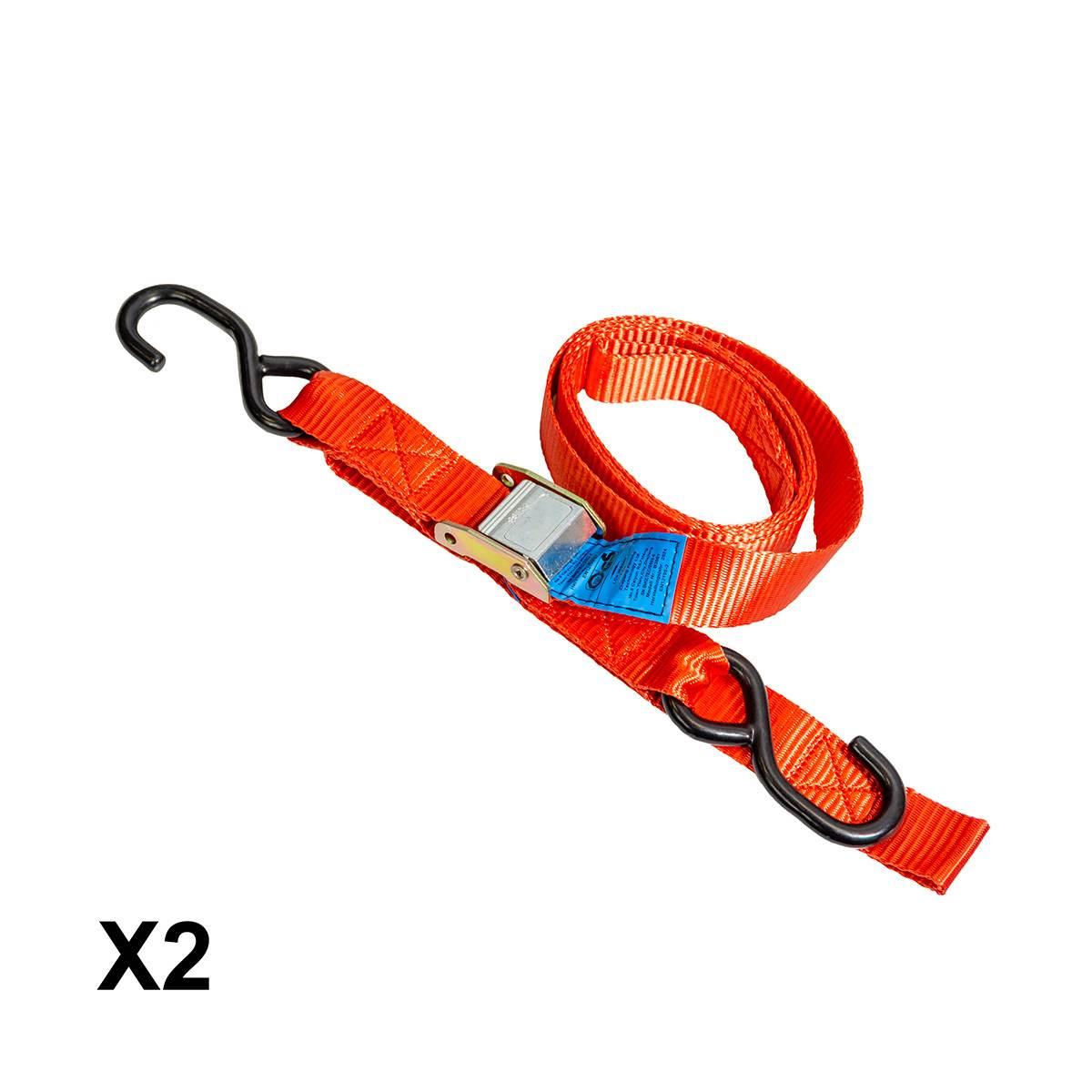 Biketec 2 Pasy Transportowe 38Mm X 2M Obciążenie Do 300Kg, 2 Pasy, Kolor Cz