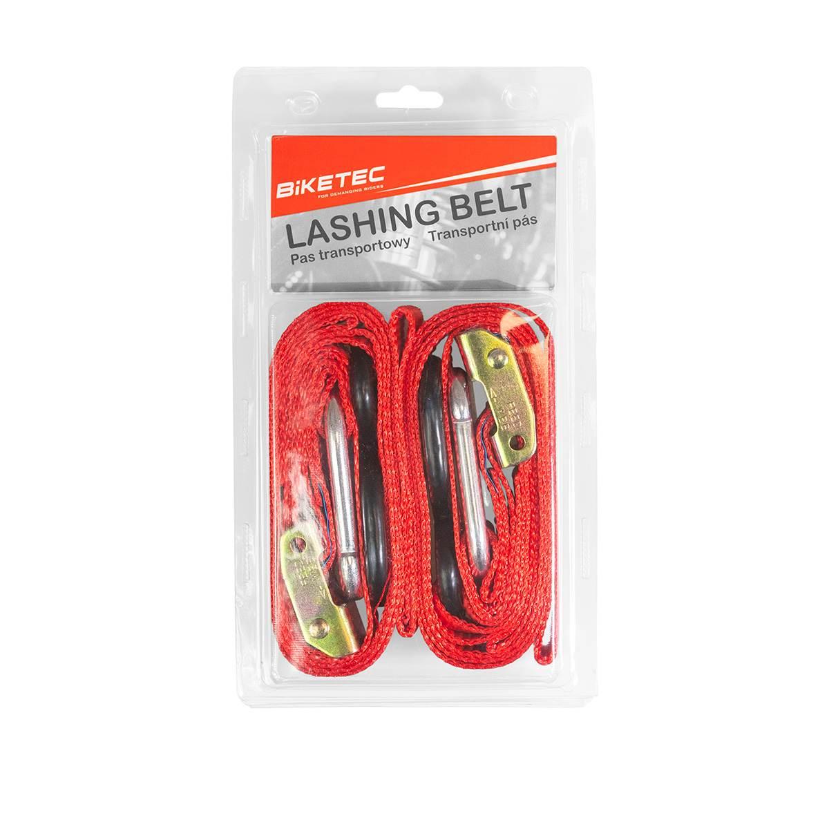 Biketec 2 Pasy Transportowe Z Hakiem 38Mm X 2M Obciążenie Do 300Kg, 2 Pasy - zdjęcie 2