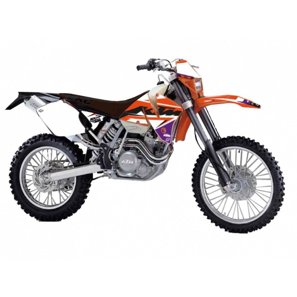 Blackbird Komplet Naklejek Oklein Ktm Exc '01-'02 Dream 5 Kolor Pomarańczow