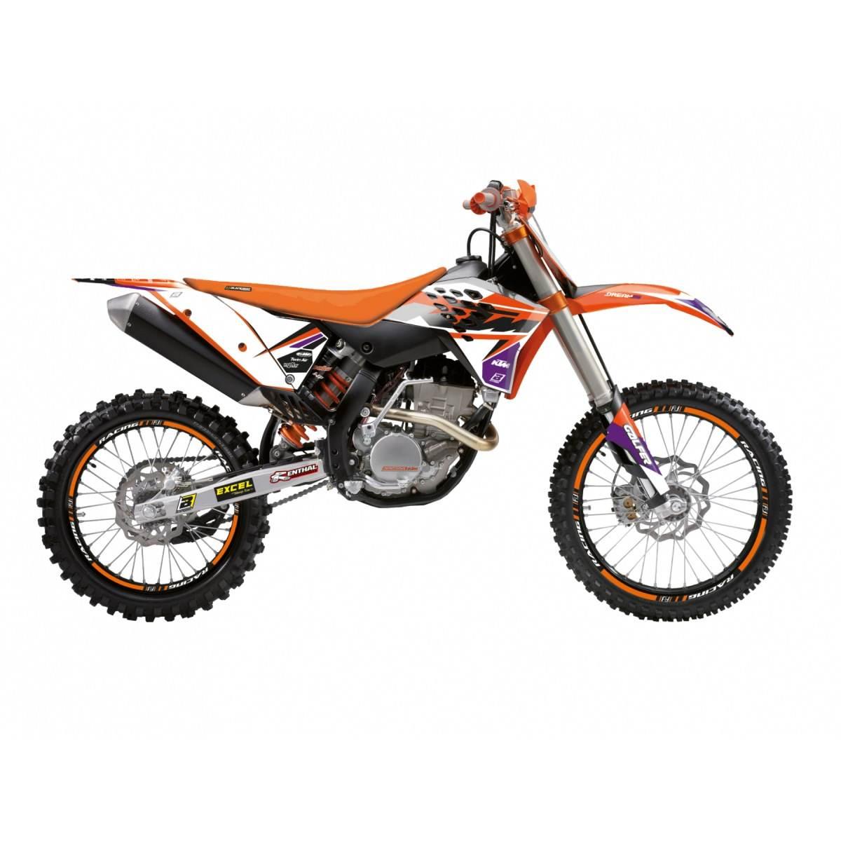 Blackbird Komplet Naklejek Oklein Ktm Exc/Exc-F '08-'11, Sx/Sx-F 125 '07-'1