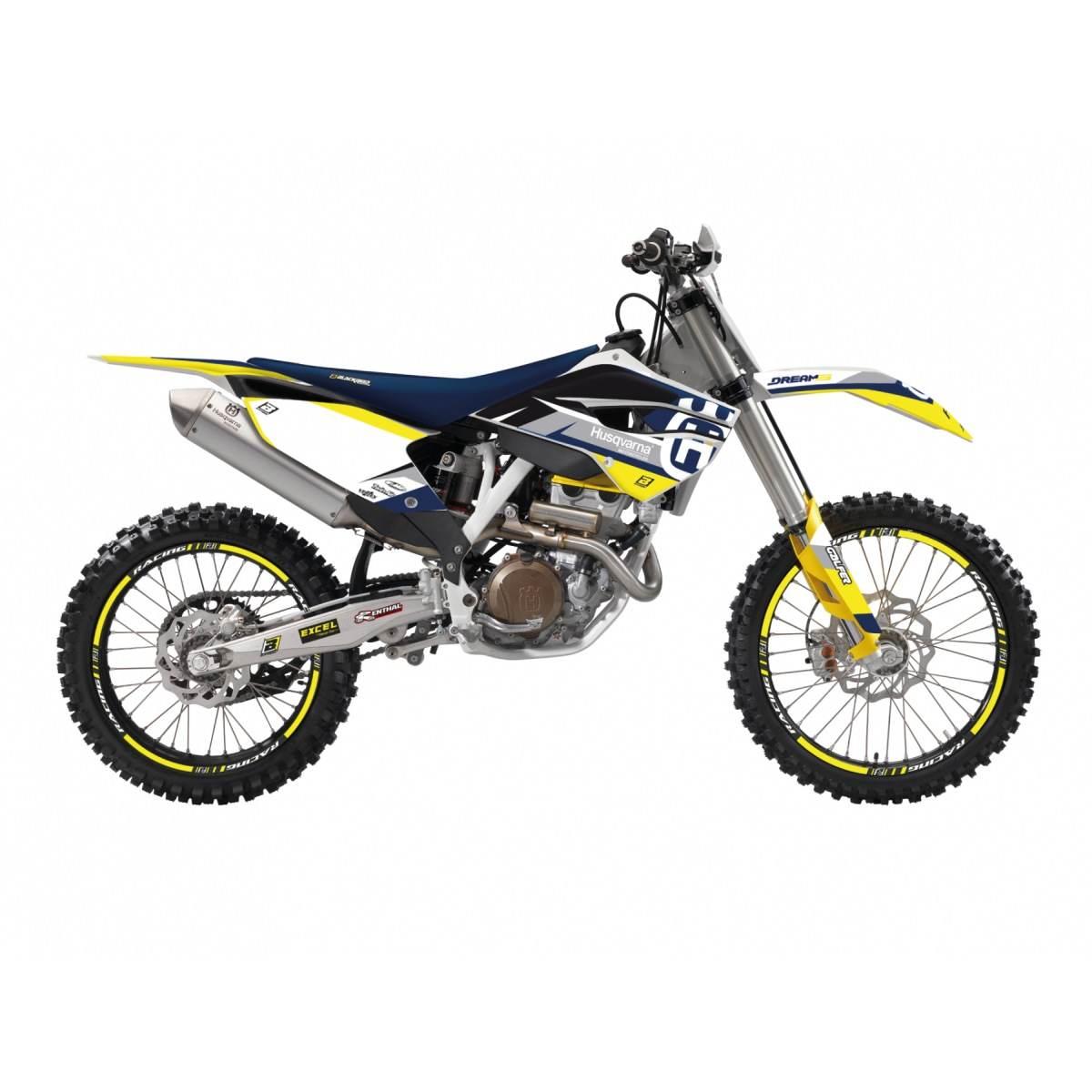 Blackbird Komplet Naklejek Oklein Husqvarna Fc/Tc '14-'15, Te/Fe '14-'16 Dr