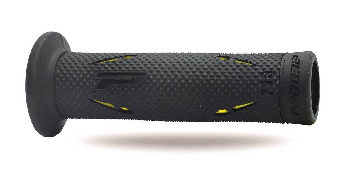 Progrip Manetki Pg718 Road 22+25Mm, Dł.122Mm Kolor Czarny Żółty Dwuskładnik