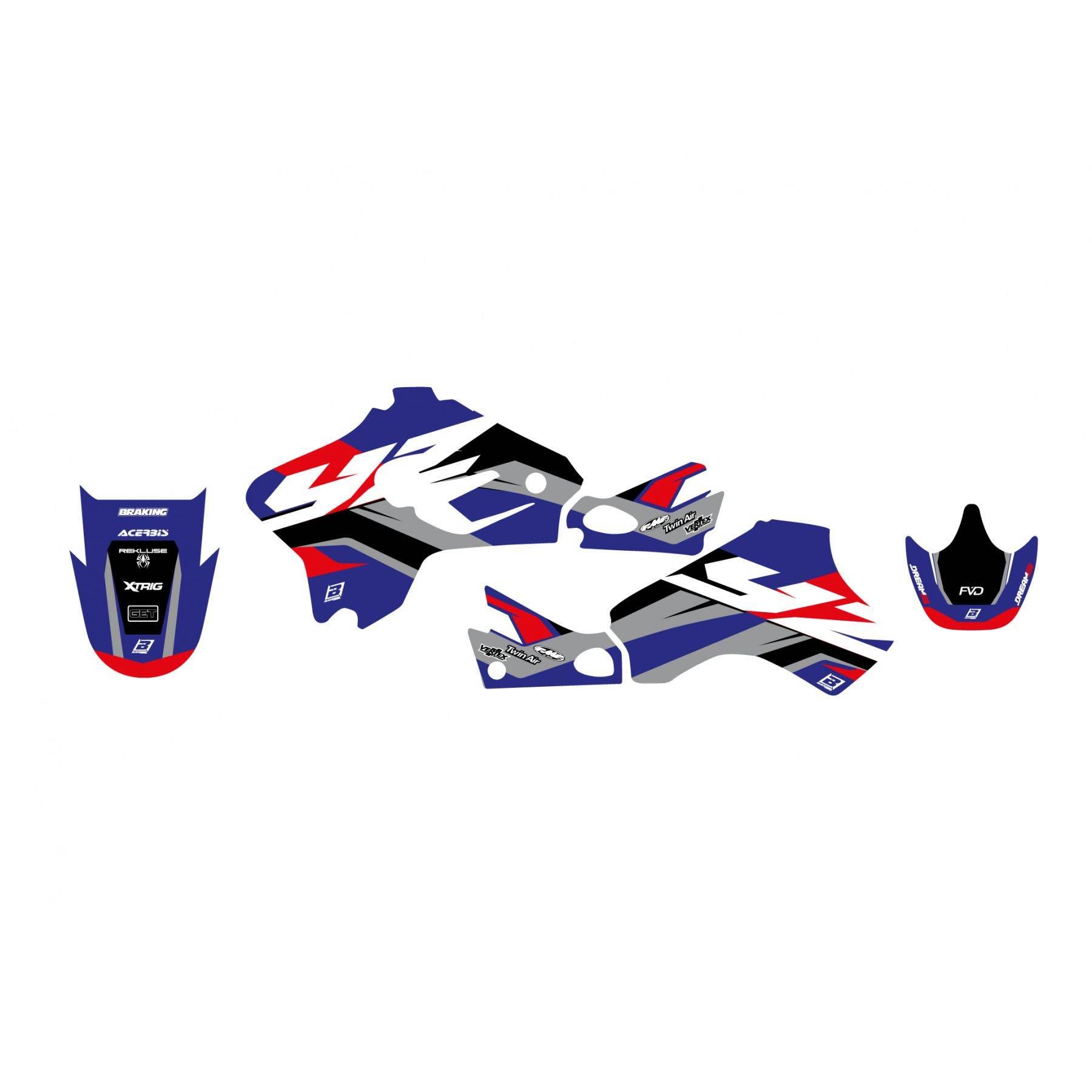 Blackbird Komplet Naklejek Oklein Yamaha Yz 85 '15-'21 Dream 5 Kolor Niebie - zdjęcie 2