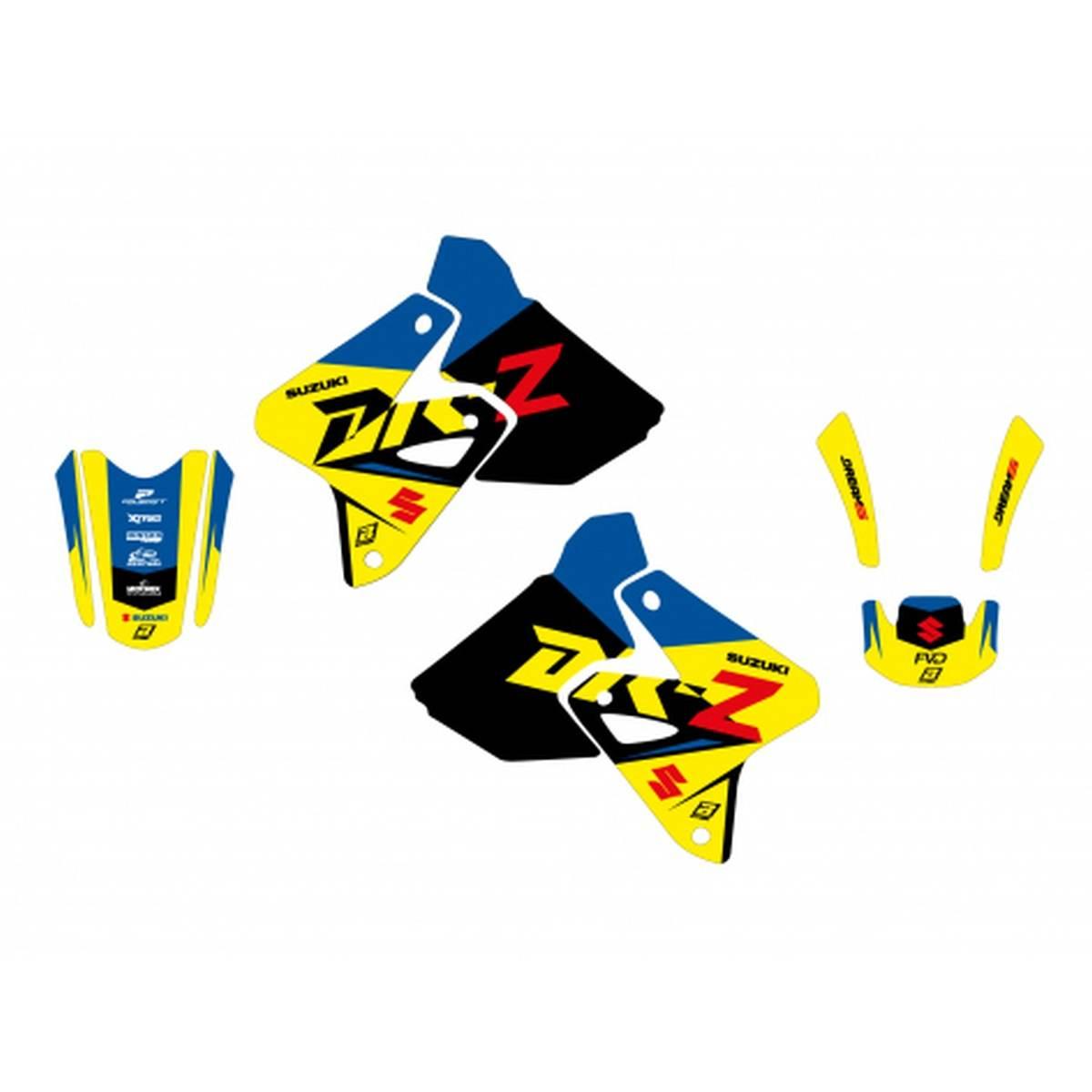 Blackbird Komplet Naklejek Oklein Suzuki Drz 400 '00-'23 Dream 5 Kolor Żółt - zdjęcie 2